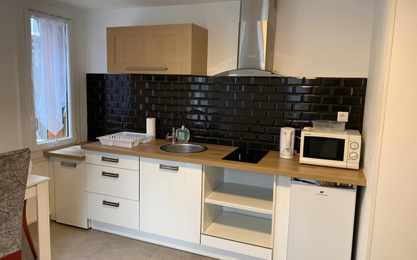 Appartement de type studio, meublé de 16.88m²