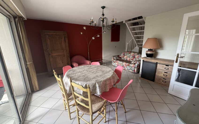 BEL APPARTEMENT MEUBLÉ T2 BIS DE 59.39 M² AVEC TERRASSE, CAVE, GARAGE ET PARKING